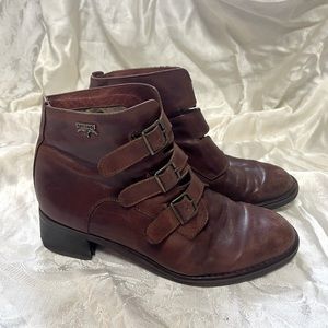 vintage Pikolinos leather buckle ankle boots